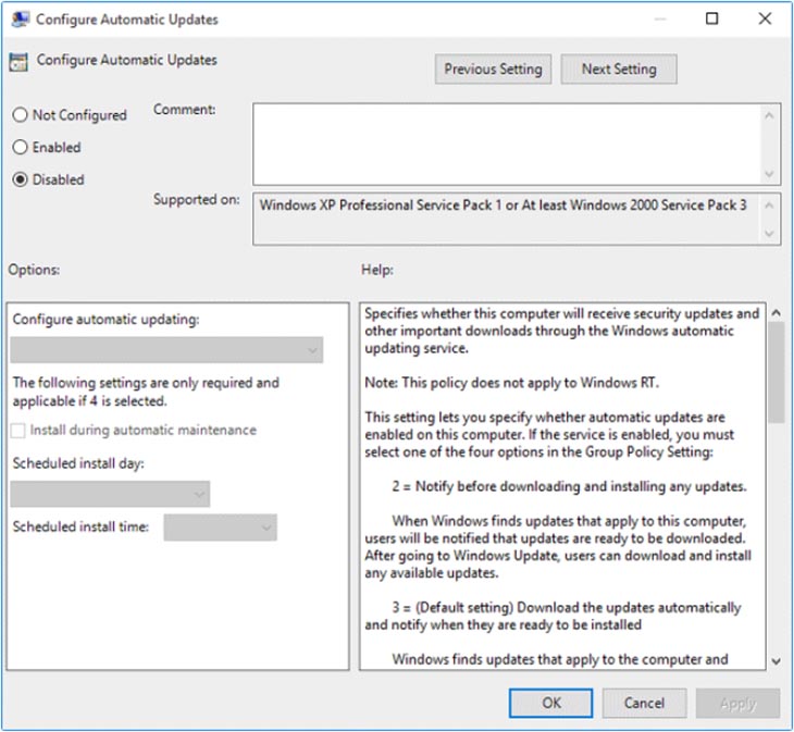 Hướng Dẫn Tắt Cập Nhật Windows 10 Một Cách Hiệu Quả 3 Tắt cập nhật Windows 10 bằng Group Policy Editor