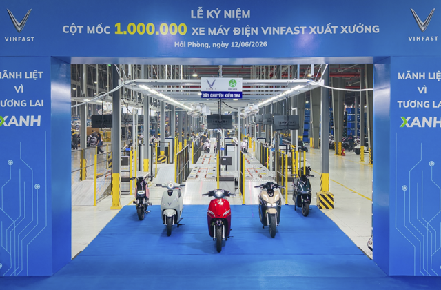 VinFast Đánh Dấu Lịch Sử Với Chiếc Xe Máy Điện Thứ Một Triệu
