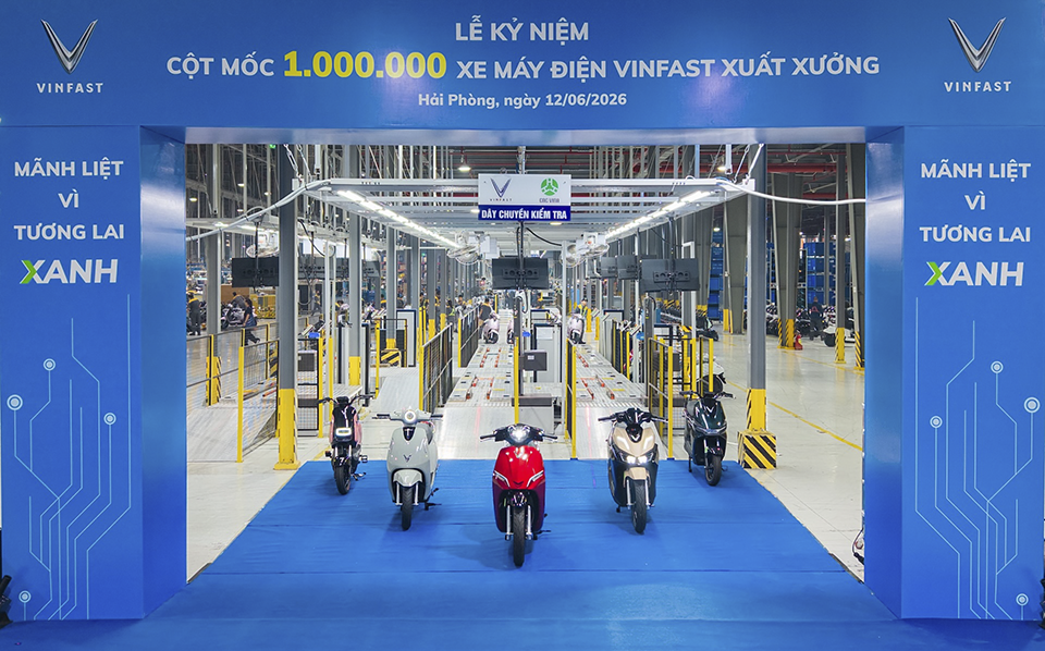 VinFast Đánh Dấu Lịch Sử Với Chiếc Xe Máy Điện Thứ Một Triệu