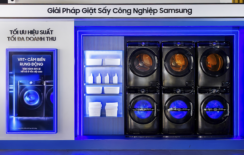 Giải Pháp Giặt Sấy Công Nghiệp Mới Từ Samsung Tại Việt Nam