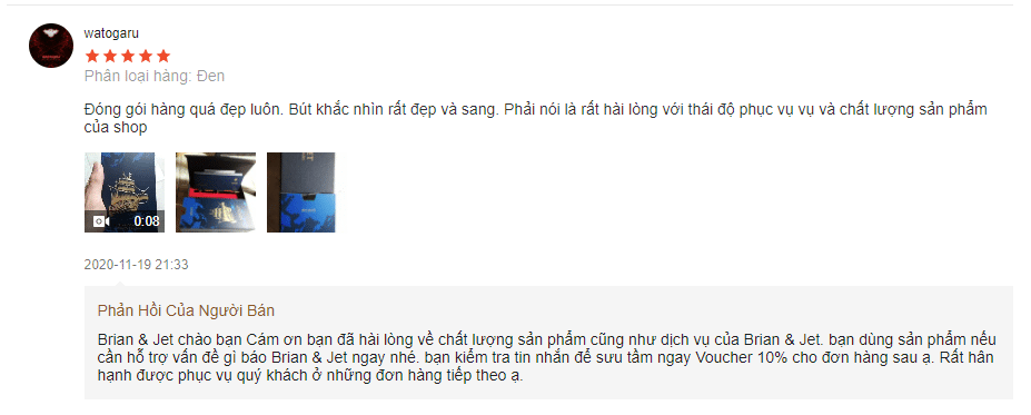 Review bút ký doanh nhân Brian & Jet: Có đẳng cấp như quảng cáo? 7 review bút ký BJ003