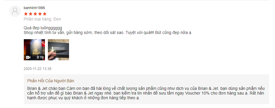 Review bút ký doanh nhân Brian & Jet: Có đẳng cấp như quảng cáo? 6 đánh giá bút ký BJ003
